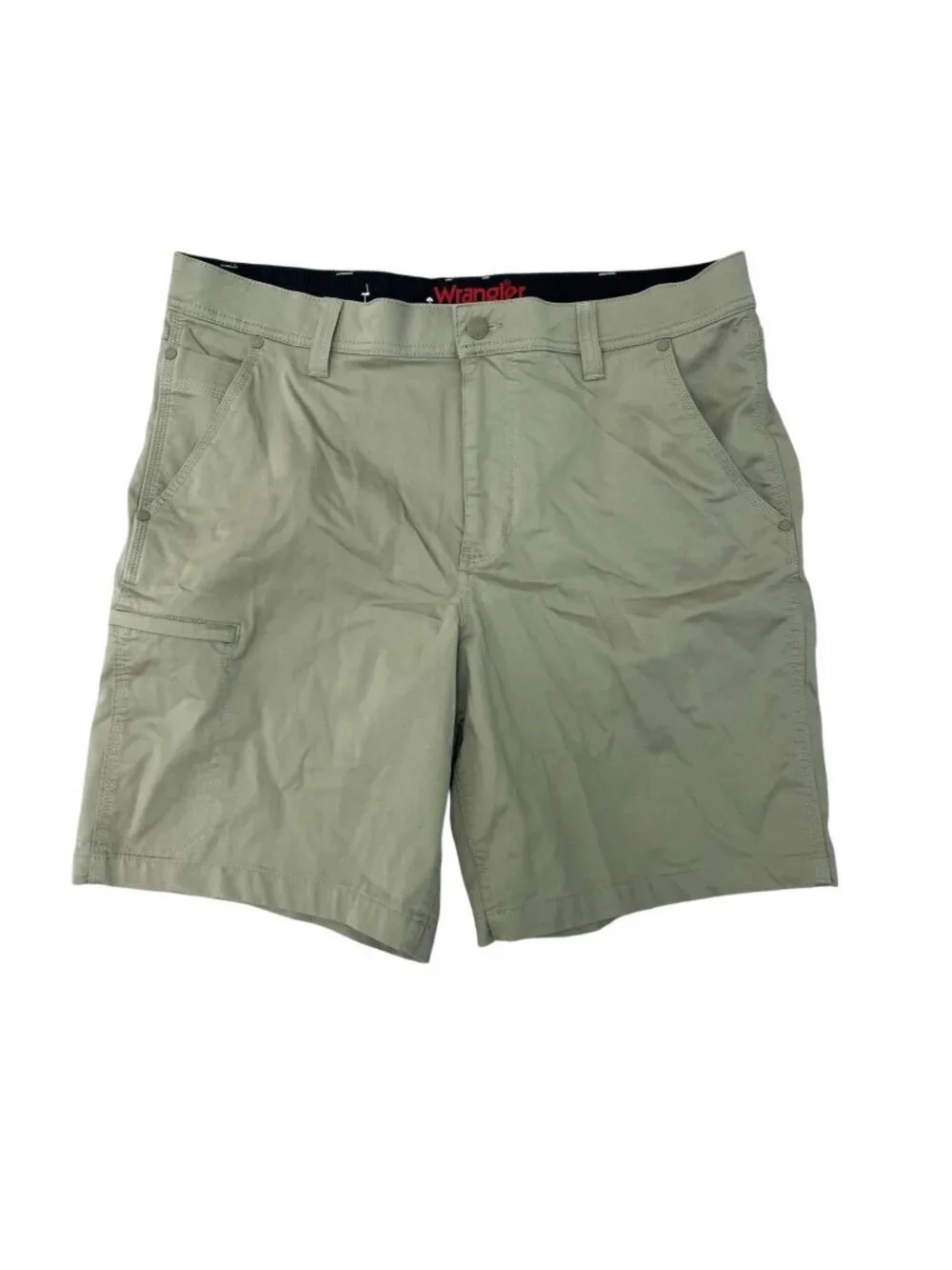 Wrangler Men's Size 34 Regular Fit Khaki Shorts Cotton Blend Cargo